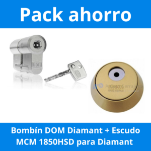 Pack Bombín DOM Diamant y escudo MCM 1850HSD