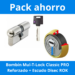PACK Bombín Mul-T-Lock Classic PRO Reforzado + Escudo Disec ROK